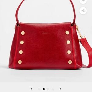 NWTS HAMMITT  Bryant Med, a Leather Shoulder Bag with Gold Studs